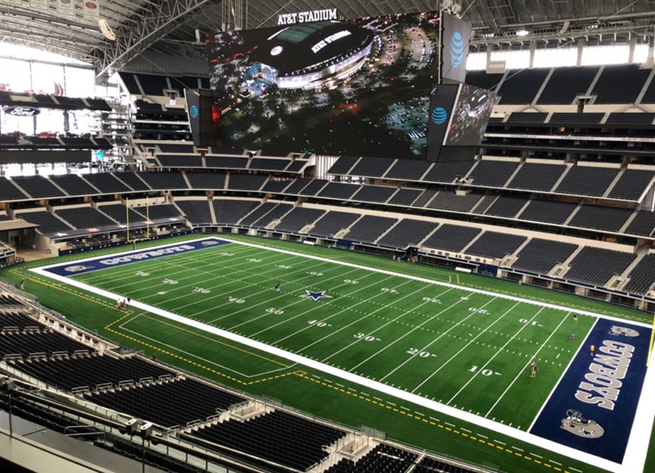 Hellas installed Matrix Helix® Turf AT&T Stadium in Arlington, Texas