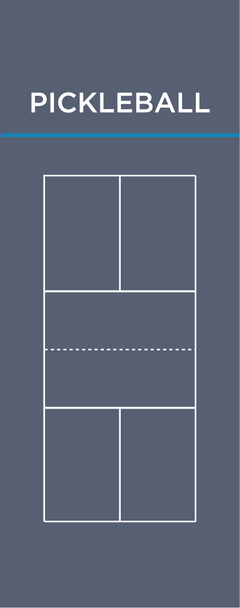 Pickleball court diagram