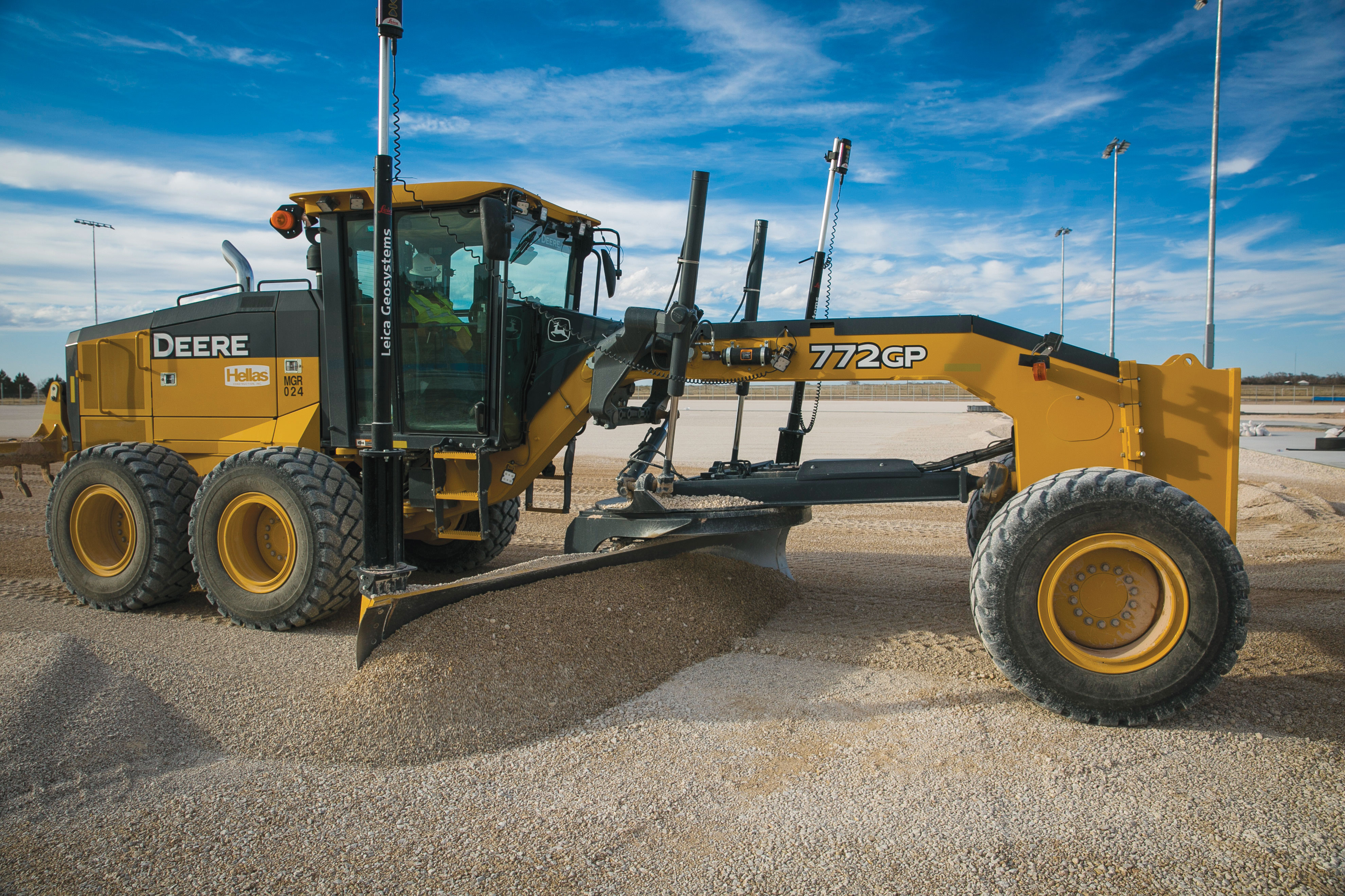 Sports facility construction equipment
